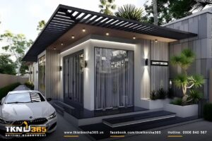 Mẫu nhà cấp 4 6x20m được nhiều gia chủ lựa chọn nhờ sự cân bằng giữa thẩm mỹ, công năng và chi phí