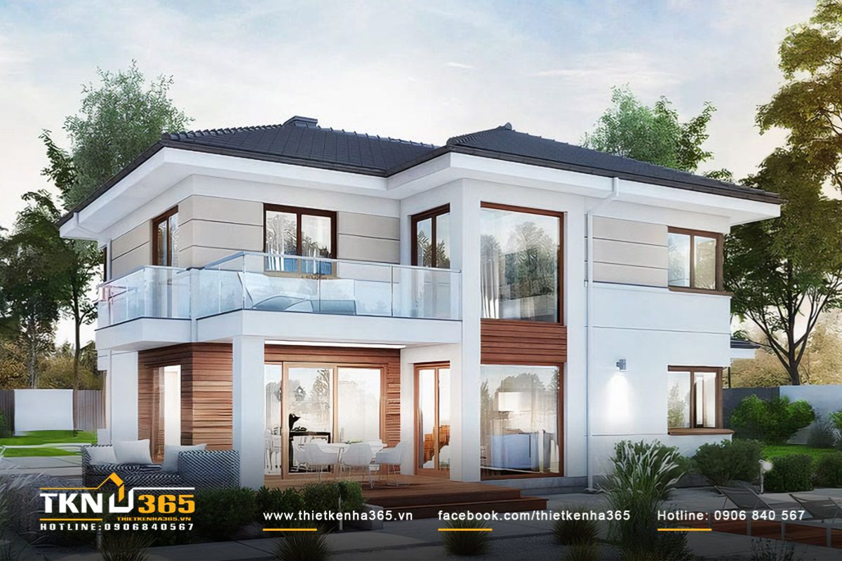 Khi xây nhà mái Nhật, cần đảm bảo độ dốc đủ để thoát nước nhanh nhưng vẫn giữ dáng mái thấp