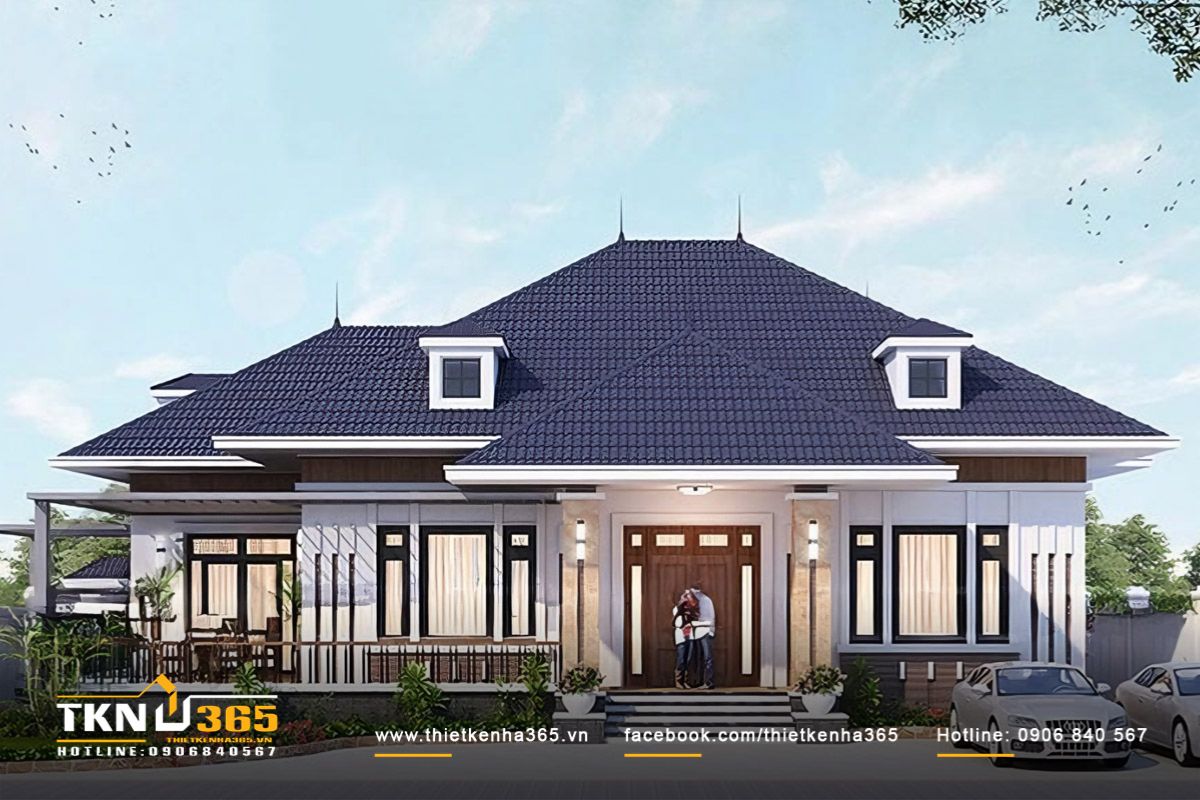 Mái Nhật dễ dàng kết hợp với nhiều phong cách thiết kế khác nhau