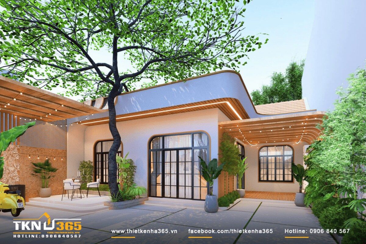 Mẫu thiết kế nhà cấp 4 100m2 được ưa chuộng nhờ khả năng cân bằng giữa chi phí, công năng và thẩm mỹ