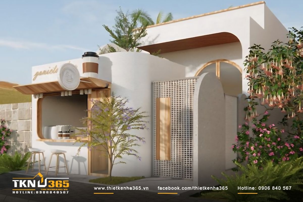 Mẫu thiết kế nhà cấp 4 100m2 mái bằng giúp gia chủ tối ưu chi phí xây dựng hiệu quả nhất
