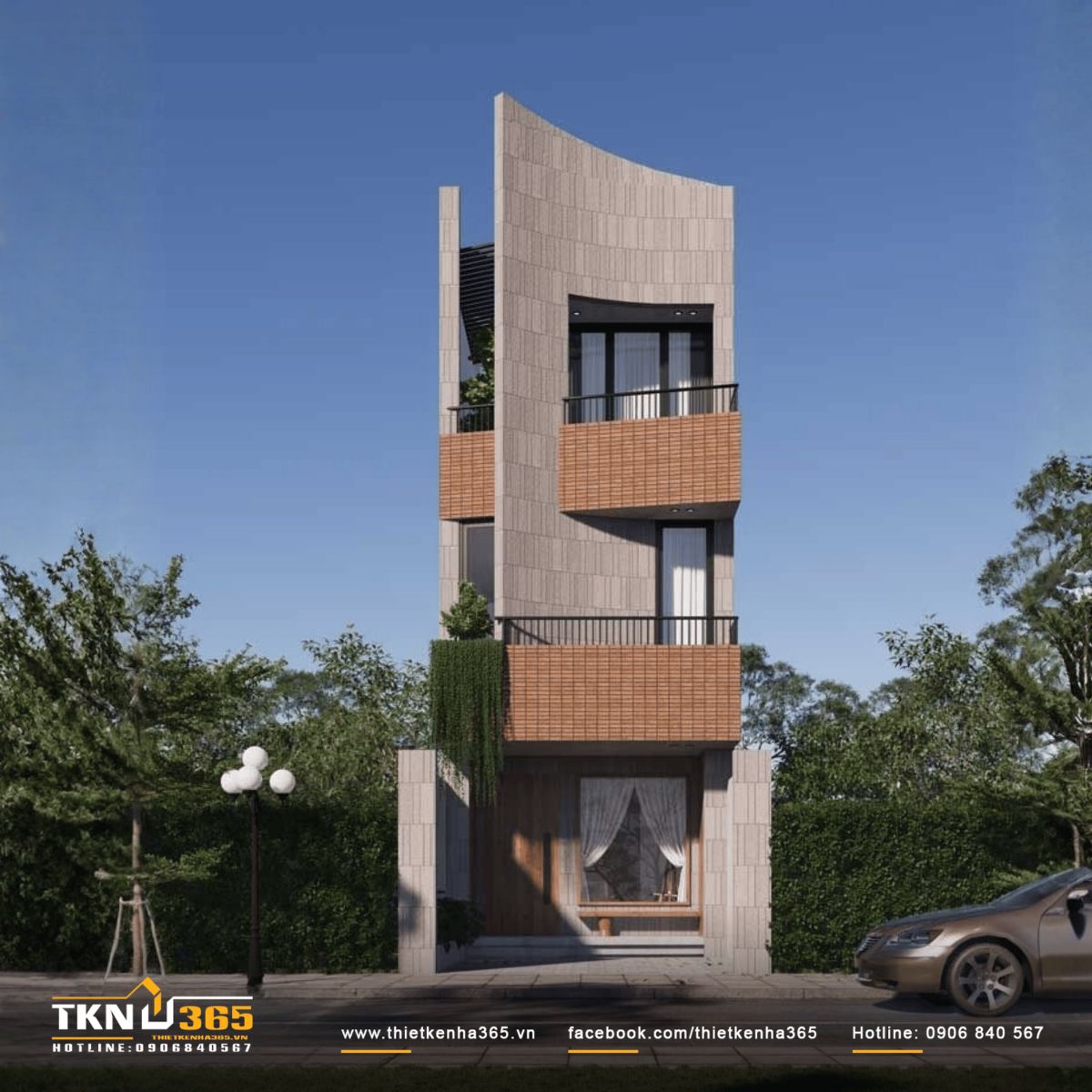 Nhà 1 trệt 2 lầu 4x18m là mẫu nhà phổ biến tại các đô thị lớn có quỹ đất đang ngày càng thu hẹp