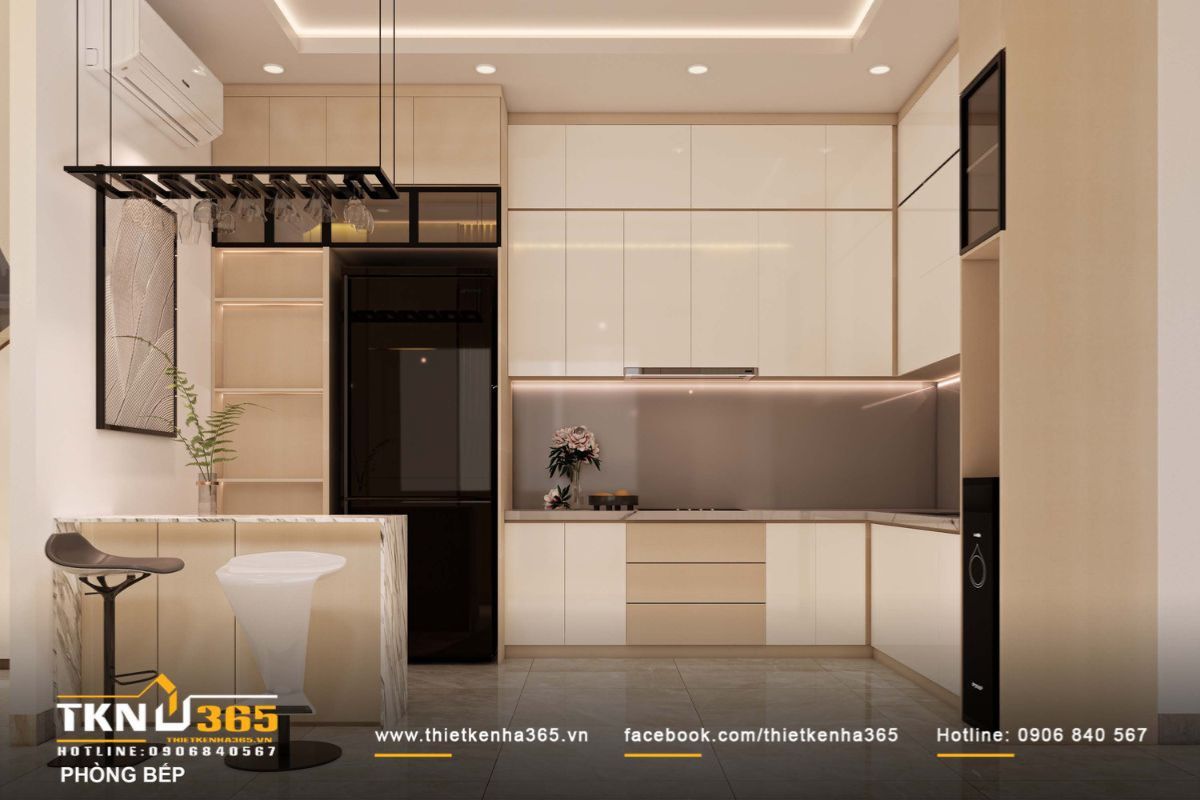 Nhà phố 3 tầng 4x18m sử dụng nội thất thông minh để tối ưu không gian