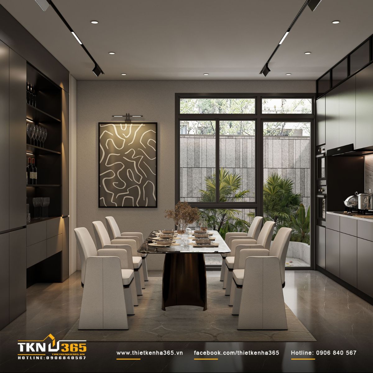 Thiết kế nhà phố 3 tầng 5x20m cần đảm bảo bố cục hợp lý, đủ ánh sáng và gió tự nhiên