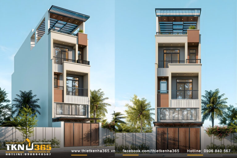 nhà phố 4 tầng của anh Thanh tại hóc môn