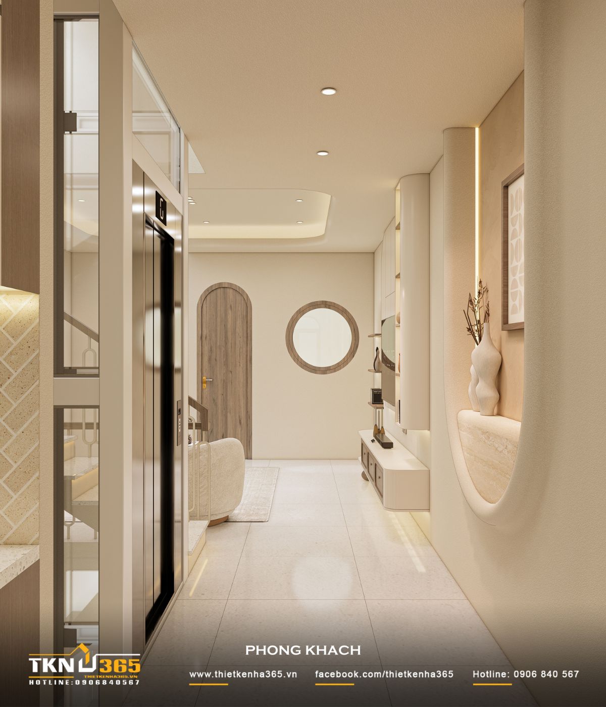 Thiết kế phòng khách sử dụng ánh sáng gián tiếp để làm dịu không gian và tăng cảm giác dễ chịu