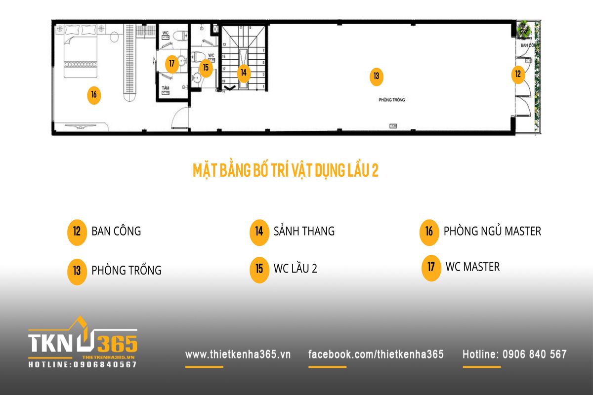 Mặt bằng lầu 2 nh&agrave; phố 5 tầng bố tr&iacute; ph&ograve;ng ngủ master t&aacute;ch biệt, n&acirc;ng cao t&iacute;nh ri&ecirc;ng tư v&agrave; tối ưu trải nghiệm sinh hoạt c&aacute; nh&acirc;n