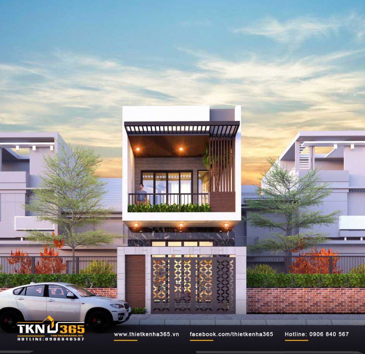 Mẫu nh&agrave; ống 2 tầng m&aacute;i bằng được nhiều gia đ&igrave;nh lựa chọn nhờ c&ocirc;ng năng v&agrave; chi ph&iacute; tối ưu