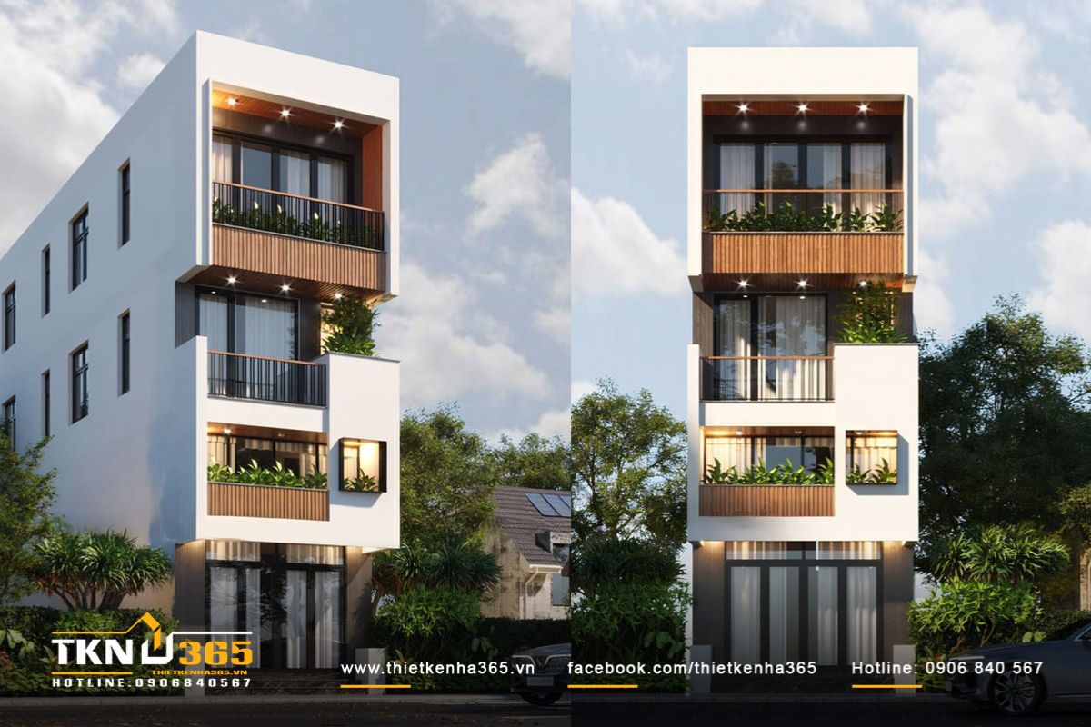 Nhà phố 4 tầng 5x20m kết hợp ở và kinh doanh bố trí bếp tầng lửng hoặc tầng 1 để đảm bảo sự riêng tư