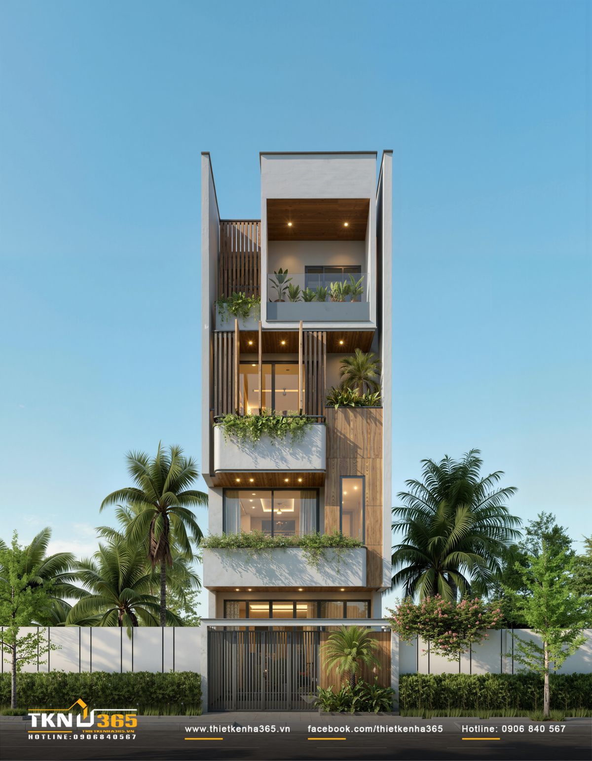 Nhà 5x20m 4 tầng 4 phòng ngủ đáp ứng đầy đủ nhu cầu sử dụng của gia đình 3 thế hệ