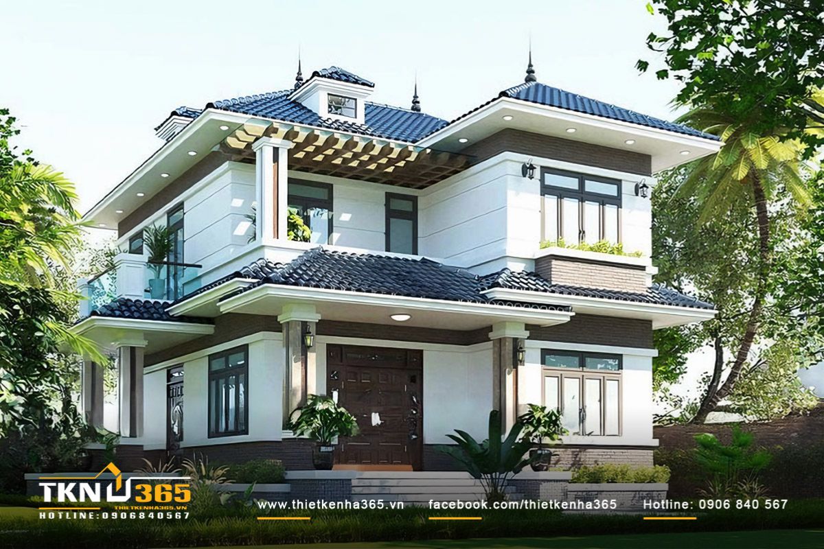 Lựa chọn tỷ lệ xây dựng 50 - 60% giúp gia chủ dễ dàng bố trí công năng nhà vườn 200m2