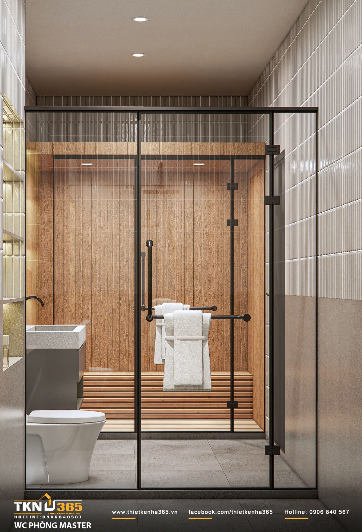 Khu sauna ốp gỗ mang lại trải nghiệm thư giãn đẳng cấp ngay tại nhà