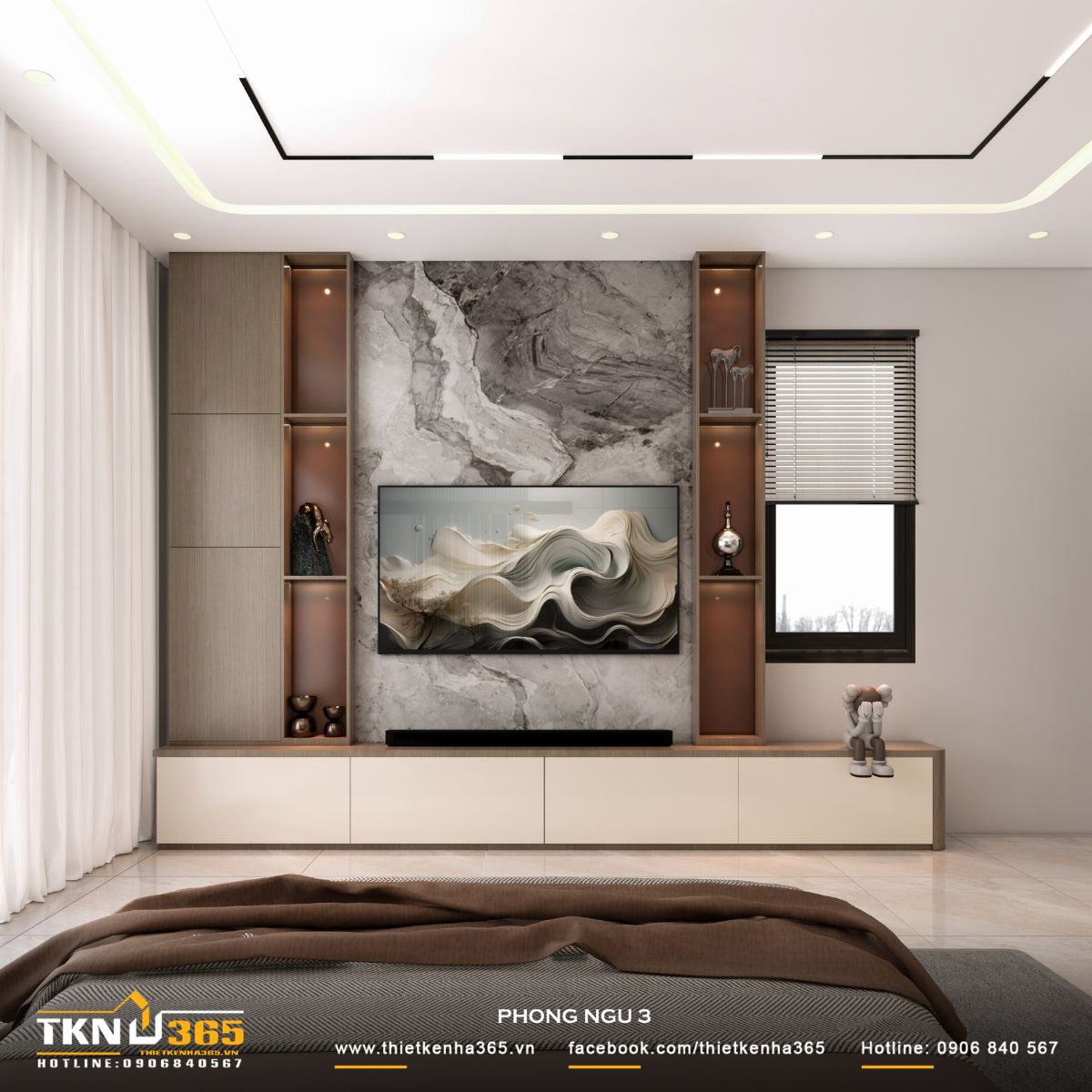 Thiết kế nội thất nhà phố 1 trệt 1 lầu: Lời giải cho không gian vừa ở vừa kinh doanh 26 Sự kết hợp giữa gỗ, đá vân nhẹ và ánh sáng hắt giúp cân bằng giữa độ ấm và sự sáng thoáng, giữ cho không gian luôn nhẹ và dễ chịu