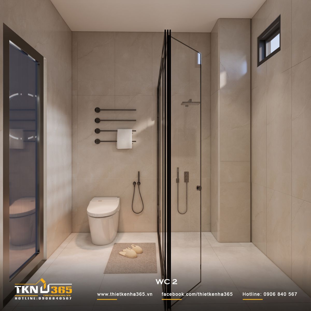 Thiết kế nội thất nhà phố 1 trệt 1 lầu: Lời giải cho không gian vừa ở vừa kinh doanh 30 Tổng thể vật liệu được tiết chế về số lượng và sắc độ, đảm bảo sự đồng nhất và linh hoạt trong quá trình sử dụng lâu dài