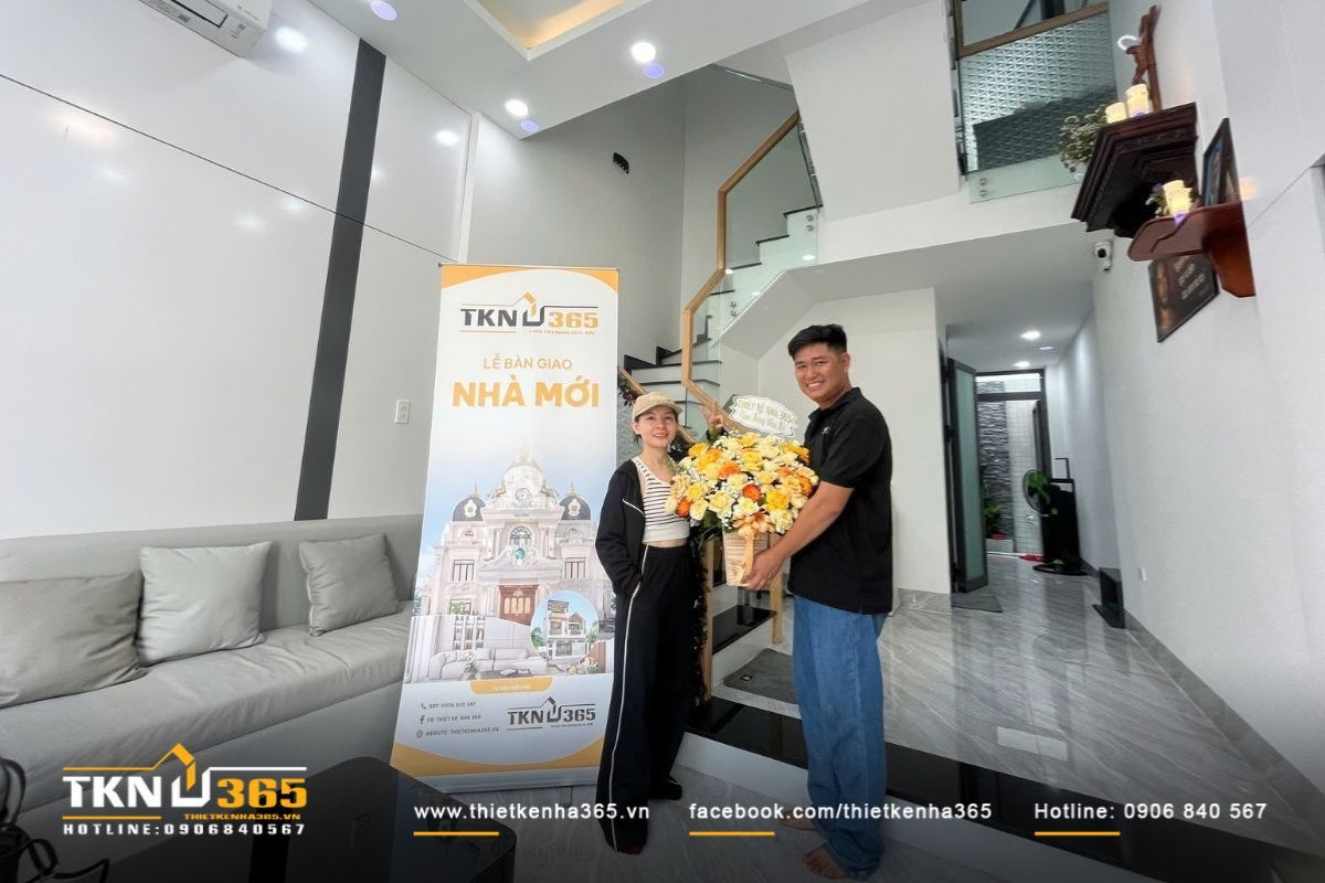 Làm việc với đơn vị thiết kế - thi công nhà 1 trệt 1 lửng 2 lầu 1 sân thượng uy tín giúp gia chủ dự toán chi phí xây nhà sát với thực tế