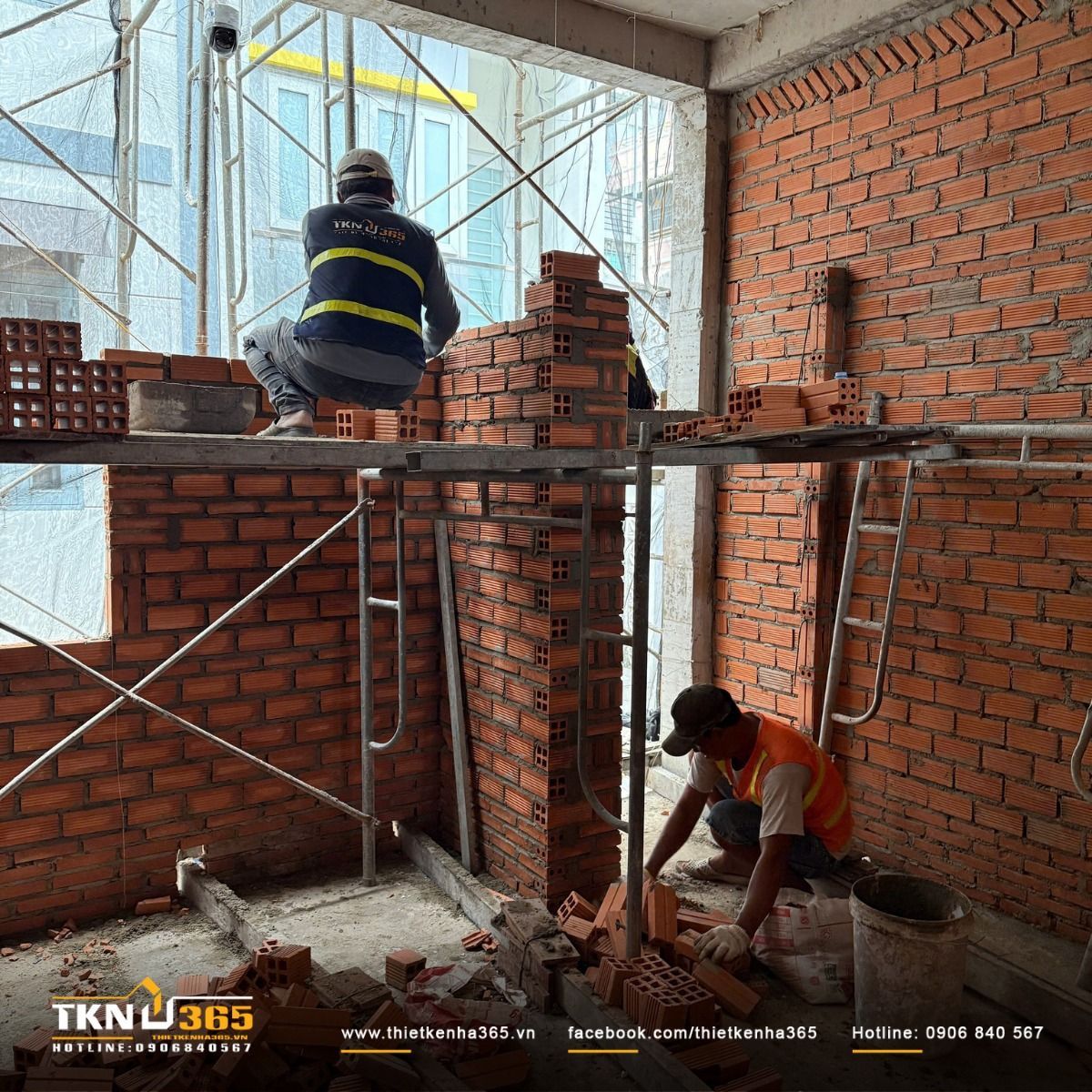 Theo tiêu chuẩn nghiệm thu phần thô, tường xây cần đảm bảo độ thẳng, độ phẳng và khả năng liên kết