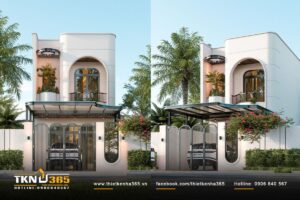Thiết Kế Nhà 365 69 xay nha 1 tret 1 lau 4x20 0