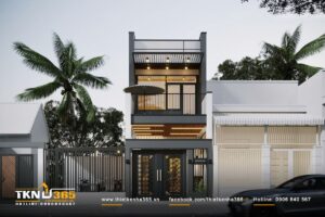 Thiết Kế Nhà 365 69 mau nha 1 tret 1 lung 1 lau 4x16 0 1