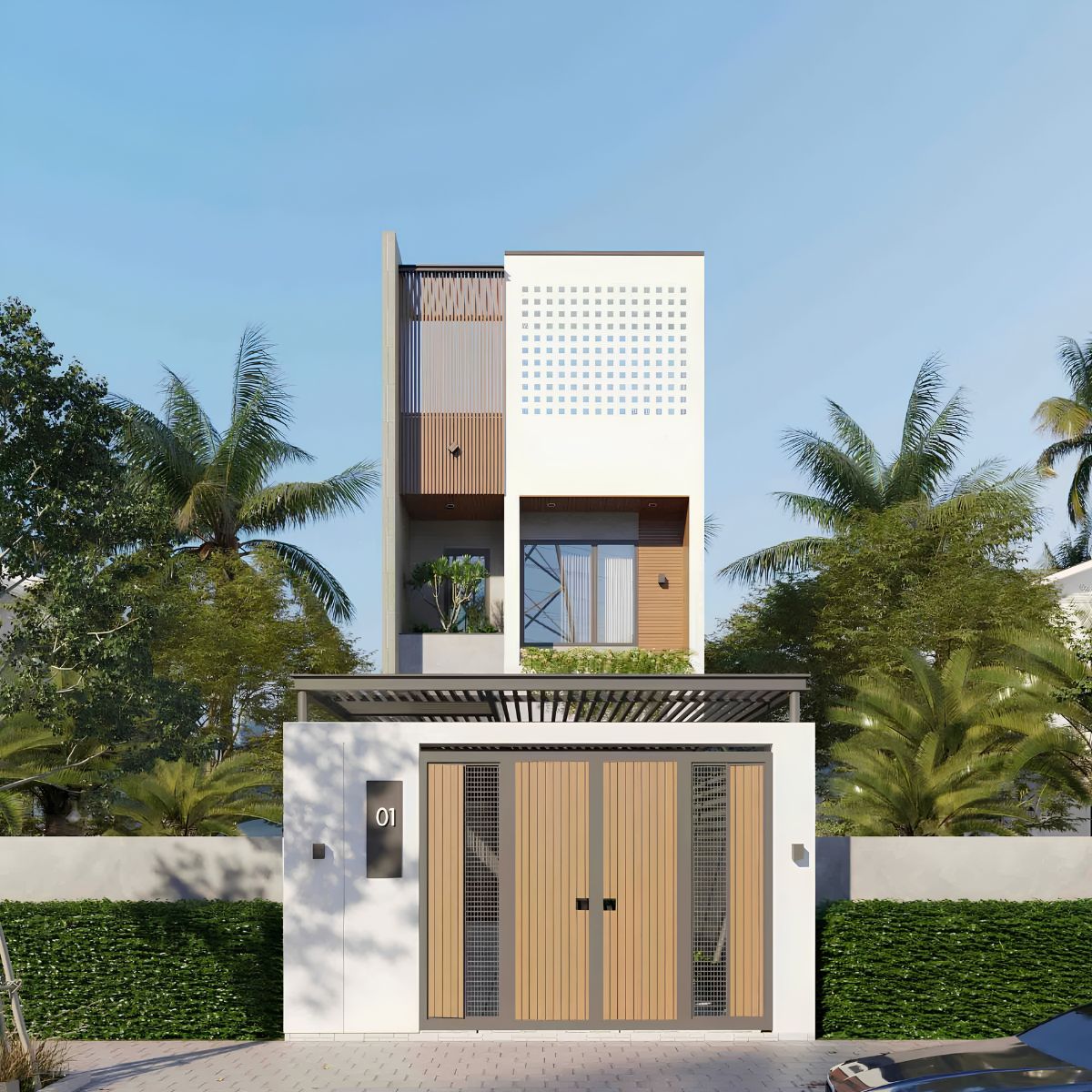 45+ Mẫu Nhà 1 Trệt 1 Lửng 1 Lầu 4x16 Đẹp, Hiện Đại Và Tối Ưu Không Gian 2026 1 Mẫu nhà 1 trệt 1 lửng 1 lầu 4x16 được ưa chuộng nhờ khả năng tối ưu công năng và diện tích (Ảnh: Sưu tầm)