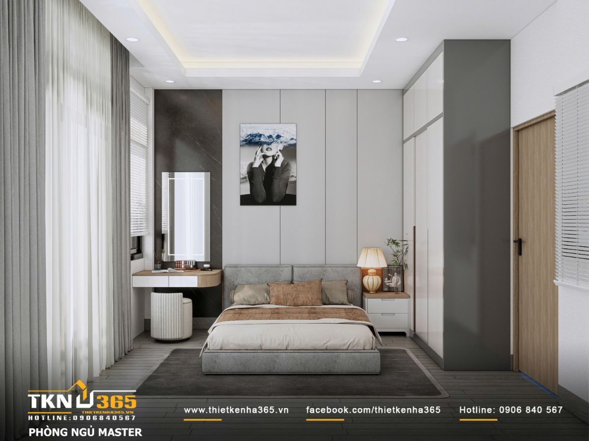 45+ Mẫu Nhà 1 Trệt 1 Lửng 1 Lầu 4x16 Đẹp, Hiện Đại Và Tối Ưu Không Gian 2026 16 Mẫu nhà 1 trệt 1 lửng 1 lầu 4x16 bố trí số lượng phòng ngủ vừa đủ với nhu cầu sử dụng