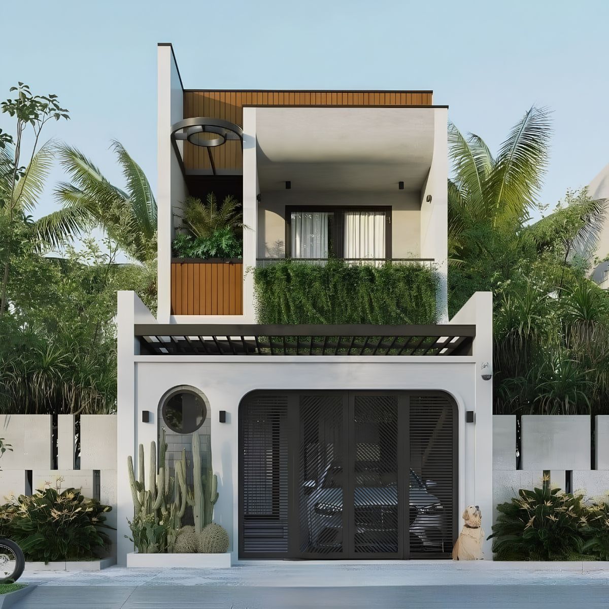 45+ Mẫu Nhà 1 Trệt 1 Lửng 1 Lầu 4x16 Đẹp, Hiện Đại Và Tối Ưu Không Gian 2026 4 Mẫu nhà 1 trệt 1 lửng 1 lầu 4x16 có gara ô tô (Ảnh: Sưu tầm)