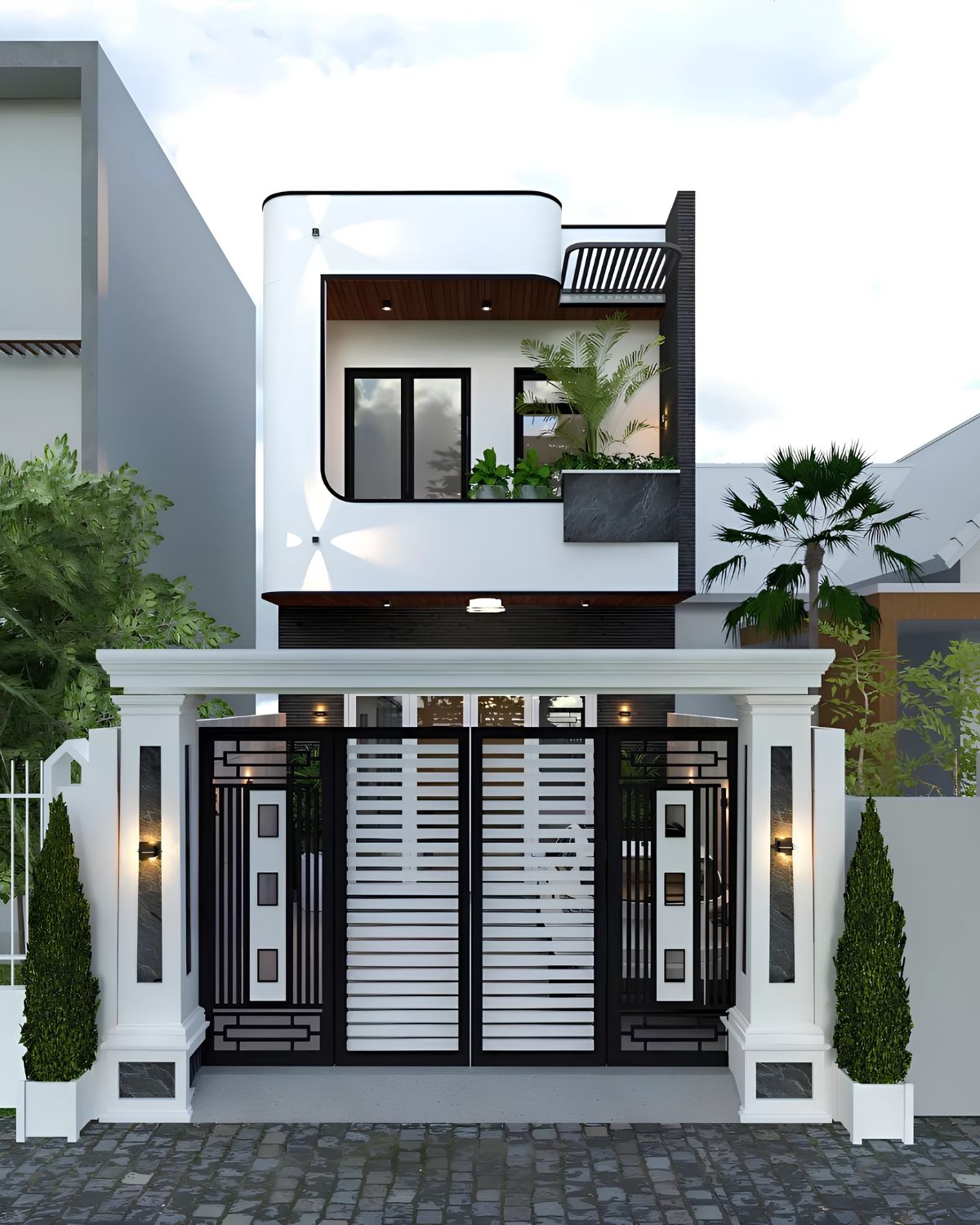 45+ Mẫu Nhà 1 Trệt 1 Lửng 1 Lầu 4x16 Đẹp, Hiện Đại Và Tối Ưu Không Gian 2026 8 Mẫu nhà 1 trệt 1 lửng 1 lầu 4x16 thiết kế lệch tầng, tăng tính kết nối giữa các thành viên trong gia đình (Ảnh: Sưu tầm)