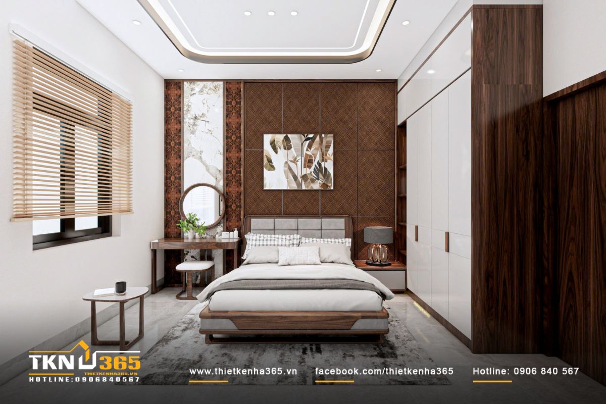 Thiết kế nội thất biệt thự vườn 1 tầng mái Thái ưu tiên sự gắn kết giữa các thế hệ 18 Bố cục nội thất được tiết chế vừa đủ để giữ sự thông thoáng cho không gian nhỏ