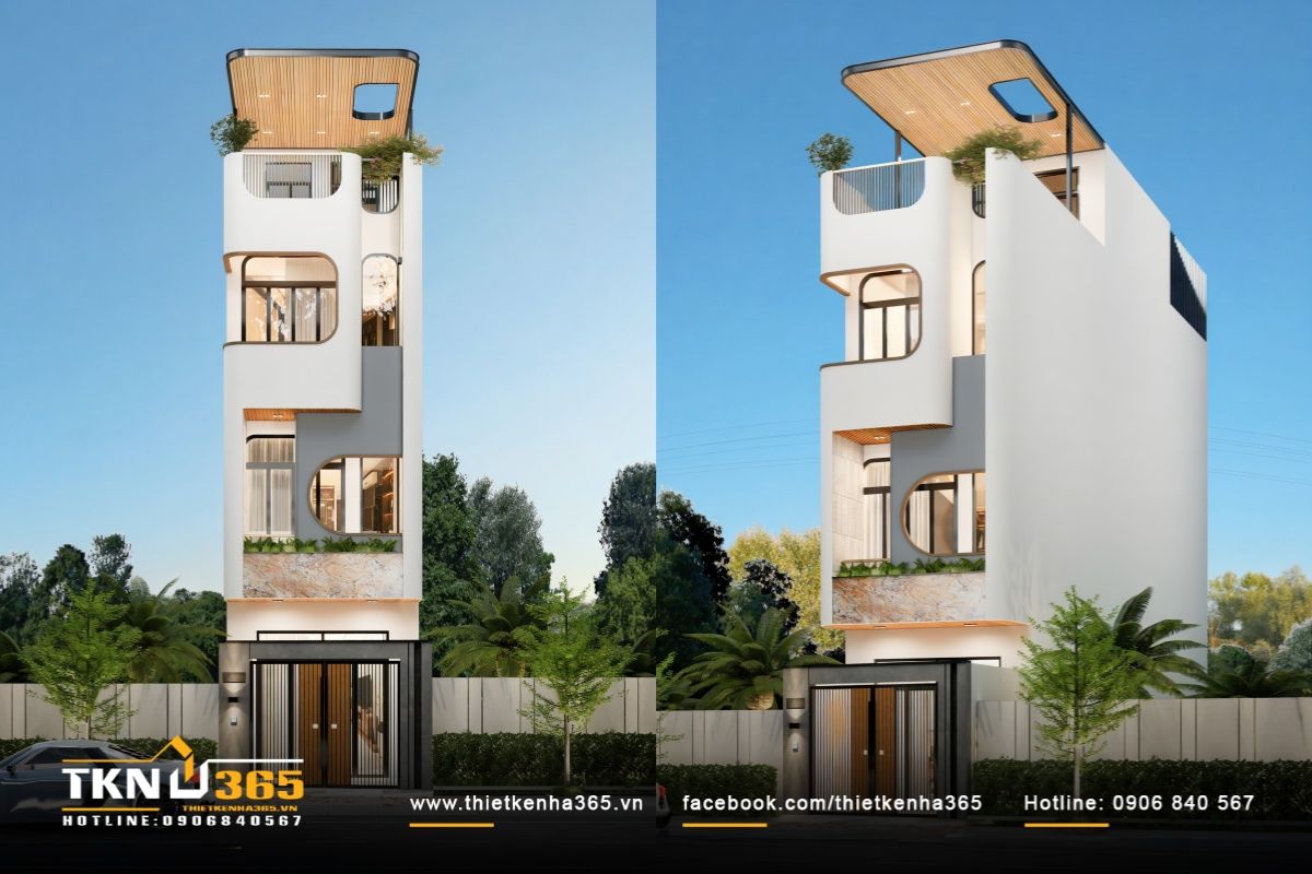 Xây Nhà Trọn Gói Bình Dương Uy Tín, Báo Giá Minh Bạch 2026 19 Nhà phố 1 trệt 3 lầu 4x18m ở Dĩ An, Bình Dương do Thiết Kế Nhà 365 thiết kế - thi công trọn gói