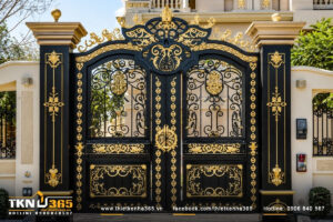 mẫu cổng nhà đẹp hiện đại
