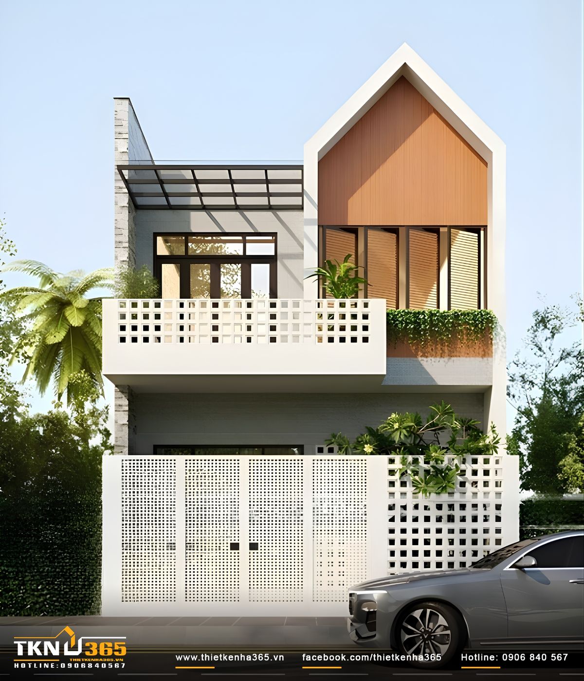 Mẫu nhà 1 trệt 1 lầu 6x12m đẹp cân bằng giữa không gian sinh hoạt chung và riêng cho gia đình từ 4 - 6 thành viên