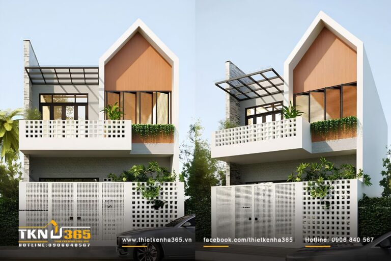 Thiết Kế Nhà 365 70 mau nha 1 tret 1 lau 7x12 dep 0