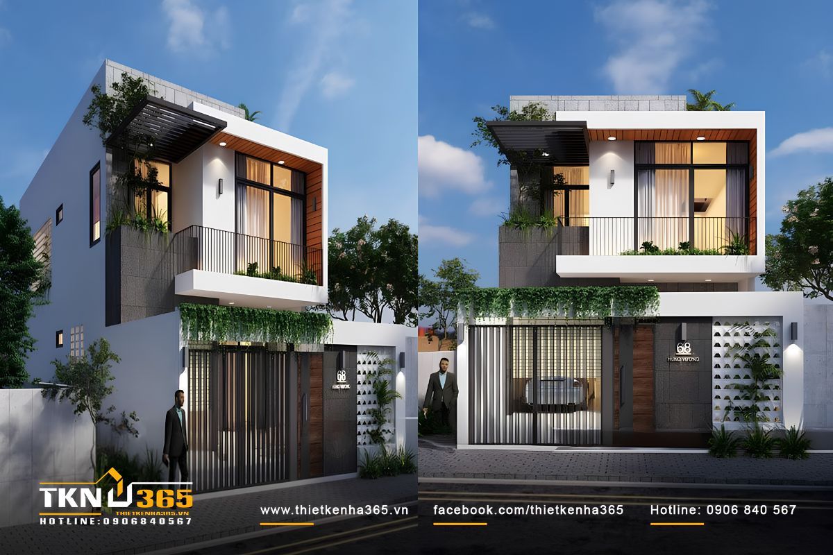 35+ Mẫu Nhà 1 Trệt 1 Lầu 7x12 Đẹp, Hiện Đại Kèm Bản Vẽ & Chi Phí 10 Mẫu nhà 2 tầng 7x12 đẹp với 4 phòng ngủ, đáp ứng nhu cầu sử dụng của tất cả các thành viên trong gia đình
