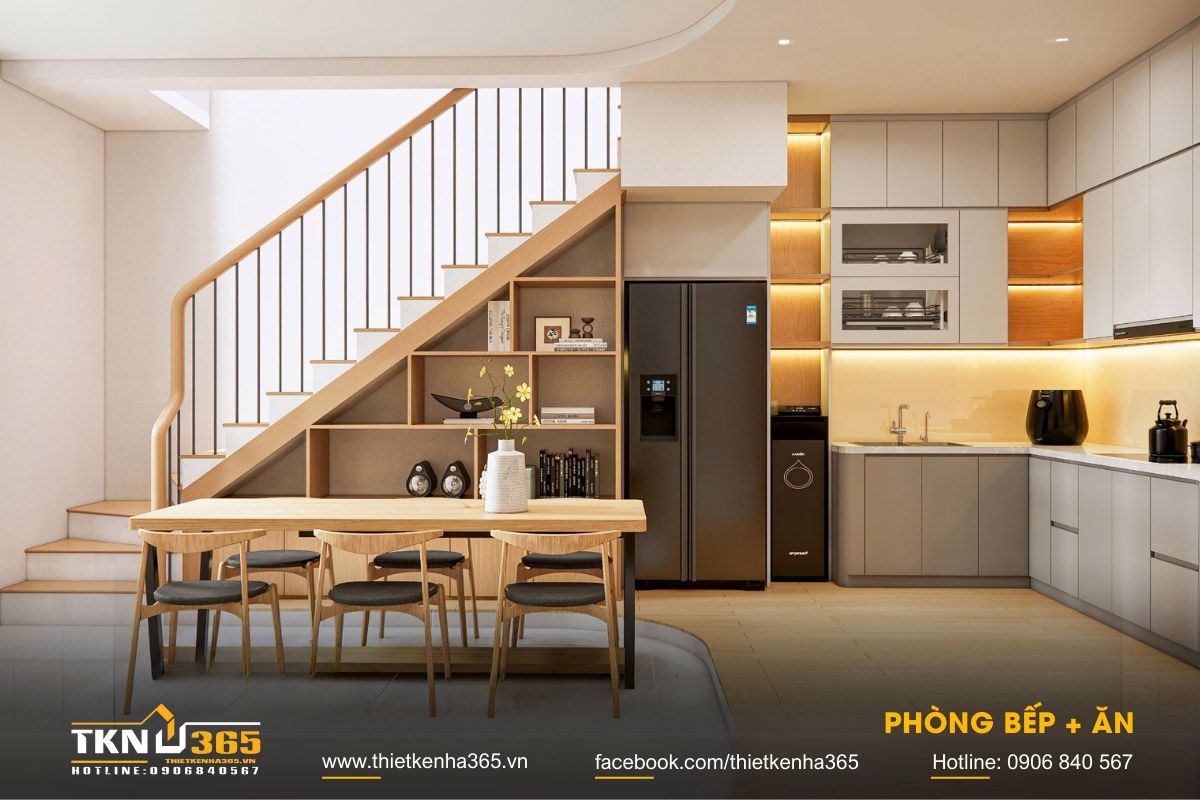 35+ Mẫu Nhà 1 Trệt 1 Lầu 7x12 Đẹp, Hiện Đại Kèm Bản Vẽ & Chi Phí 16 Mẫu nhà 1 trệt 1 lầu 7x12 đẹp bố trí cầu thang ở vị trí hợp lý