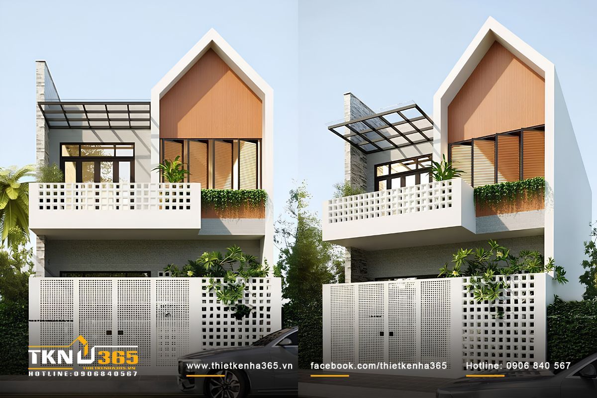 35+ Mẫu Nhà 1 Trệt 1 Lầu 7x15m Đẹp, Hiện Đại Và Tối Ưu Công Năng 1 Mẫu nhà 1 trệt 1 lầu 7x15m phù hợp với nhu cầu sử dụng của gia đình có 4 - 6 thành viên