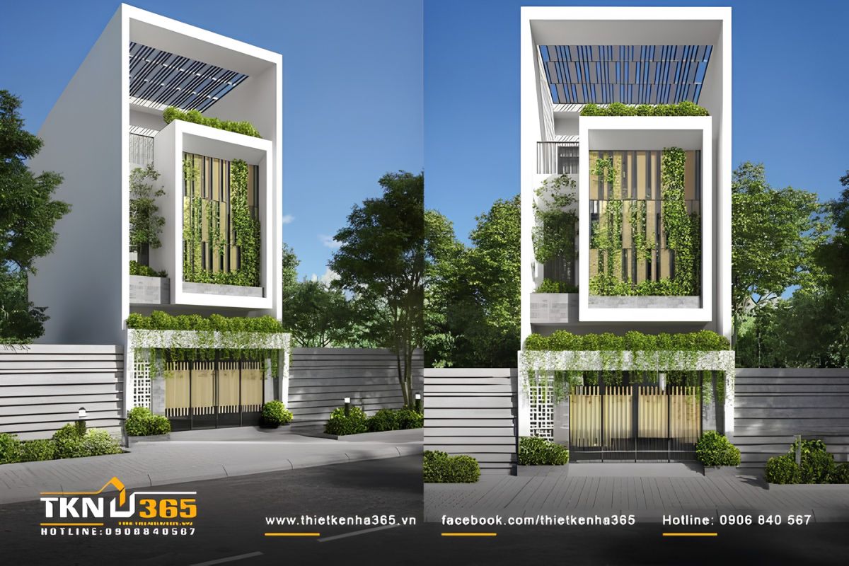 35+ Mẫu Thiết Kế Nhà 4x20 Đẹp, Hiện Đại Và Tối Ưu Công Năng 20 Mẫu thiết kế nhà 4x20 đẹp chú trọng đến các giải pháp lấy sáng và thúc đẩy quá trình lưu thông không khí tự nhiên