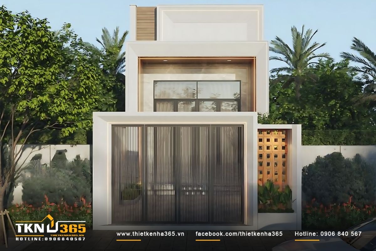 45+ Mẫu Thiết Kế Nhà 5x25 Đẹp, Hiện Đại Và Tối Ưu Công Năng Nhất 2 Mẫu thiết kế nhà 5x25 đẹp 1 tầng phù hợp với gia đình có người lớn tuổi