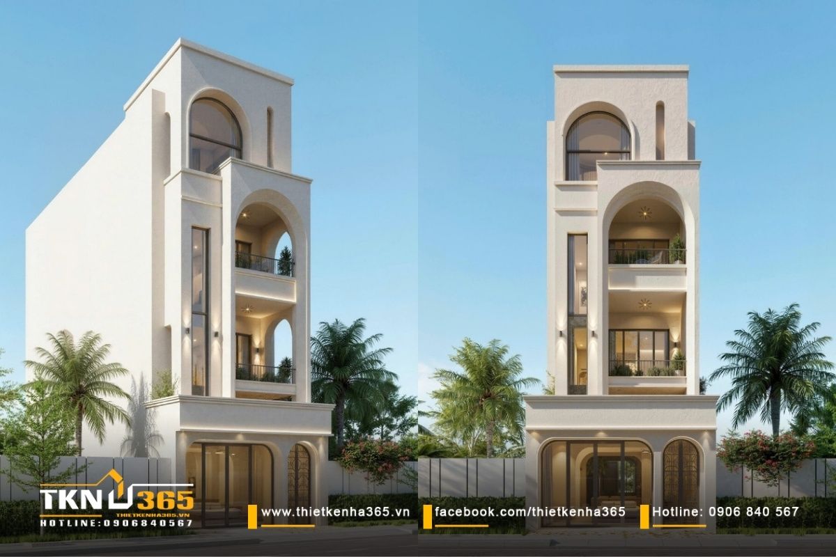 45+ Mẫu Thiết Kế Nhà 5x25 Đẹp, Hiện Đại Và Tối Ưu Công Năng Nhất 3 Mẫu thiết kế nhà 5x25 đẹp 1 trệt 2 lầu phù hợp với gia đình nhiều thế hệ cùng sinh sống