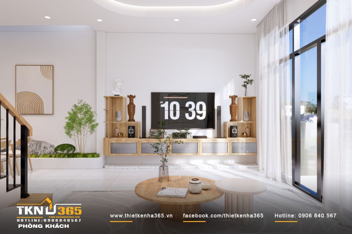 30+ Mẫu Thiết Kế Nhà 5x9m Đẹp, Hiện Đại Và Tối Ưu Diện Tích Nhỏ 15 Nhà 45m2 đẹp tập trung vào các giải pháp lấy sáng và thông gió tự nhiên