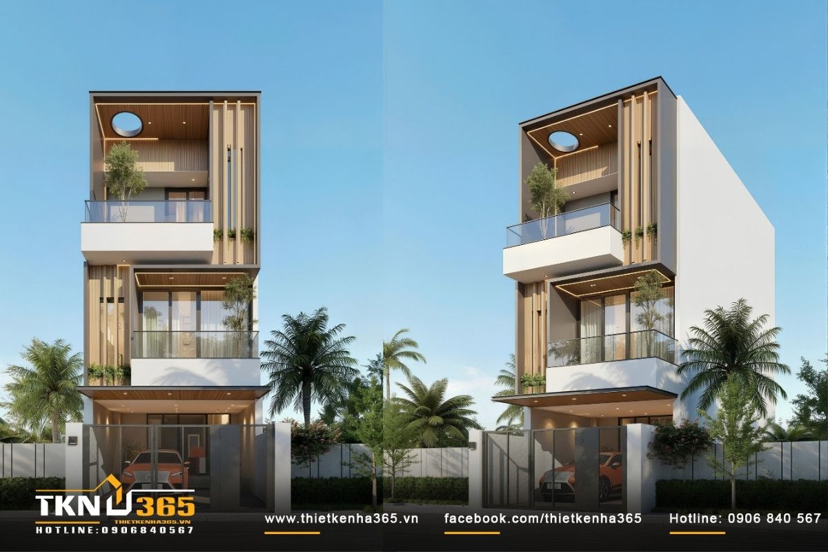 30+ Mẫu Thiết Kế Nhà 5x9m Đẹp, Hiện Đại Và Tối Ưu Diện Tích Nhỏ 7 Mẫu nhà 5x9 3 tầng đảm bảo công năng đầy đủ cho gia đình nhiều thế hệ nếu bố trí công năng hợp lý