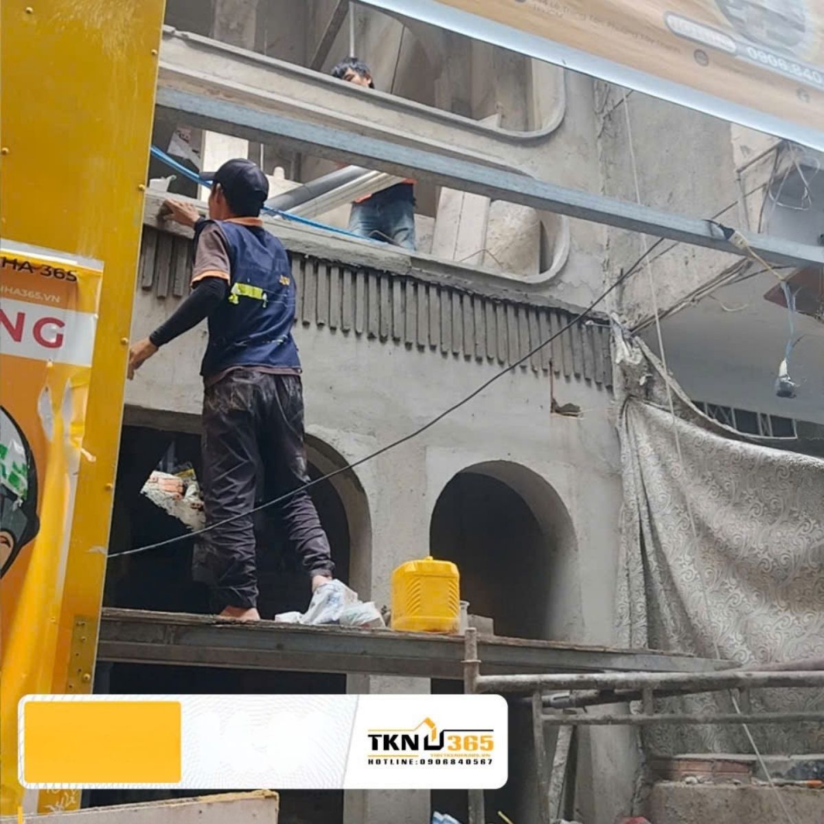 Tiến độ thi công nhà 1 trệt 3 lầu – chị Vân – Quận 1 69 nha pho 1 tret 2 lau cua chi van 12 2