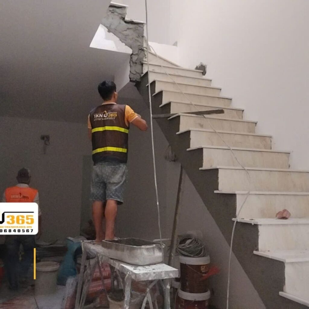 Tiến độ thi công nhà 1 trệt 3 lầu – chị Vân – Quận 1 86 nha pho 1 tret 2 lau cua chi van 16 1