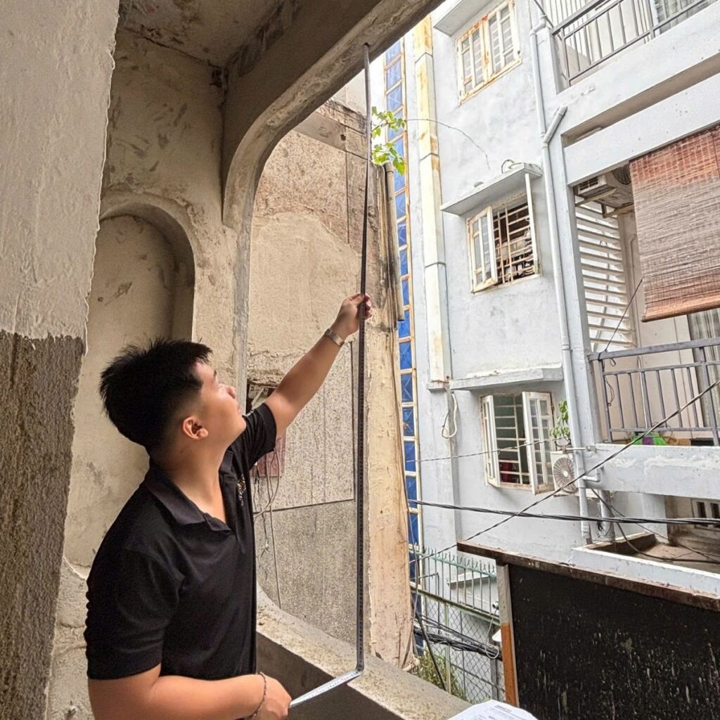 Tiến độ thi công nhà 1 trệt 3 lầu – chị Vân – Quận 1 78 nha pho 1 tret 2 lau cua chi van 3 3
