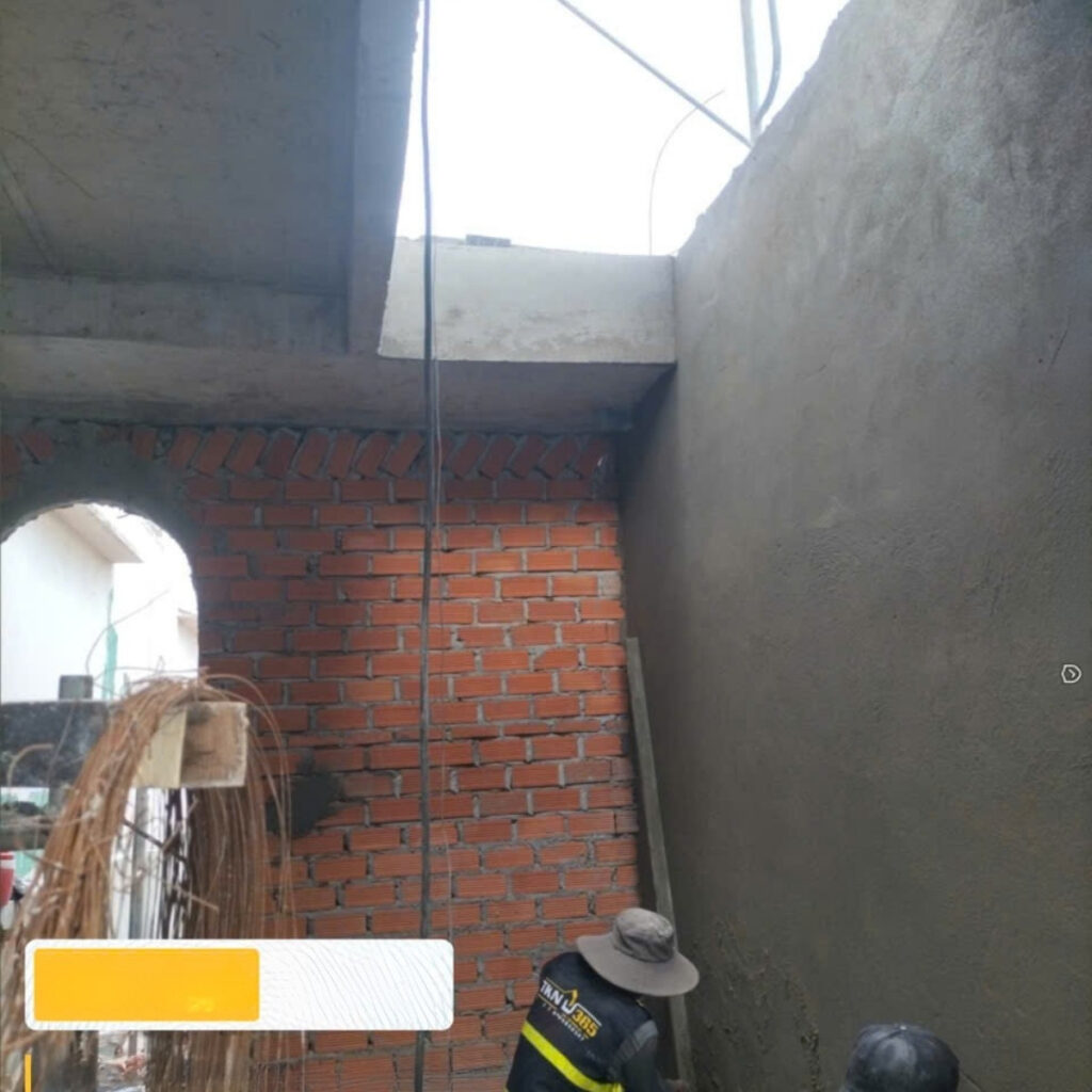 Tiến độ thi công nhà 1 trệt 3 lầu – chị Vân – Quận 1 68 nha pho 1 tret 2 lau cua chi van 7 2