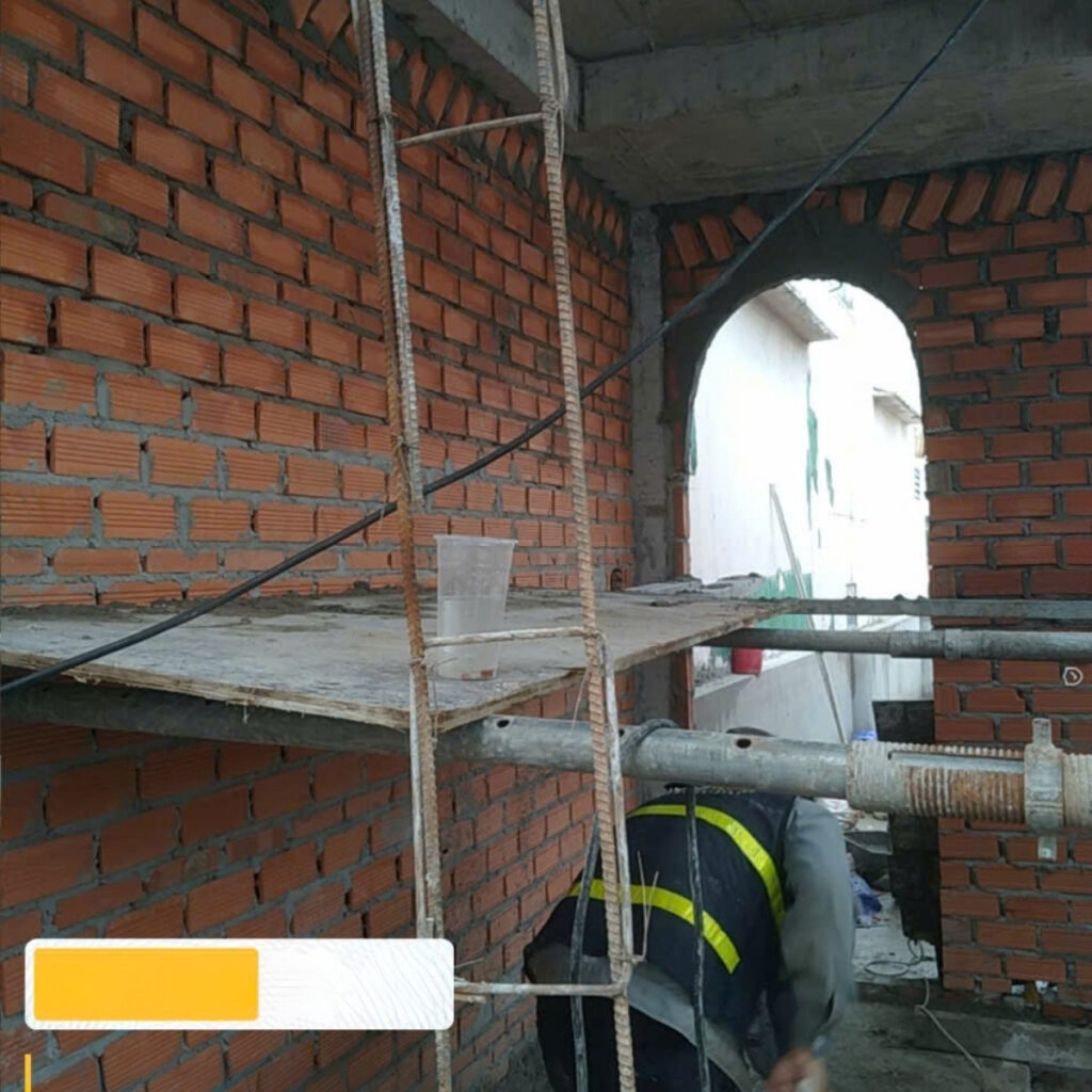 Tiến độ thi công nhà 1 trệt 3 lầu – chị Vân – Quận 1 61 nha pho 1 tret 2 lau cua chi van 8 2