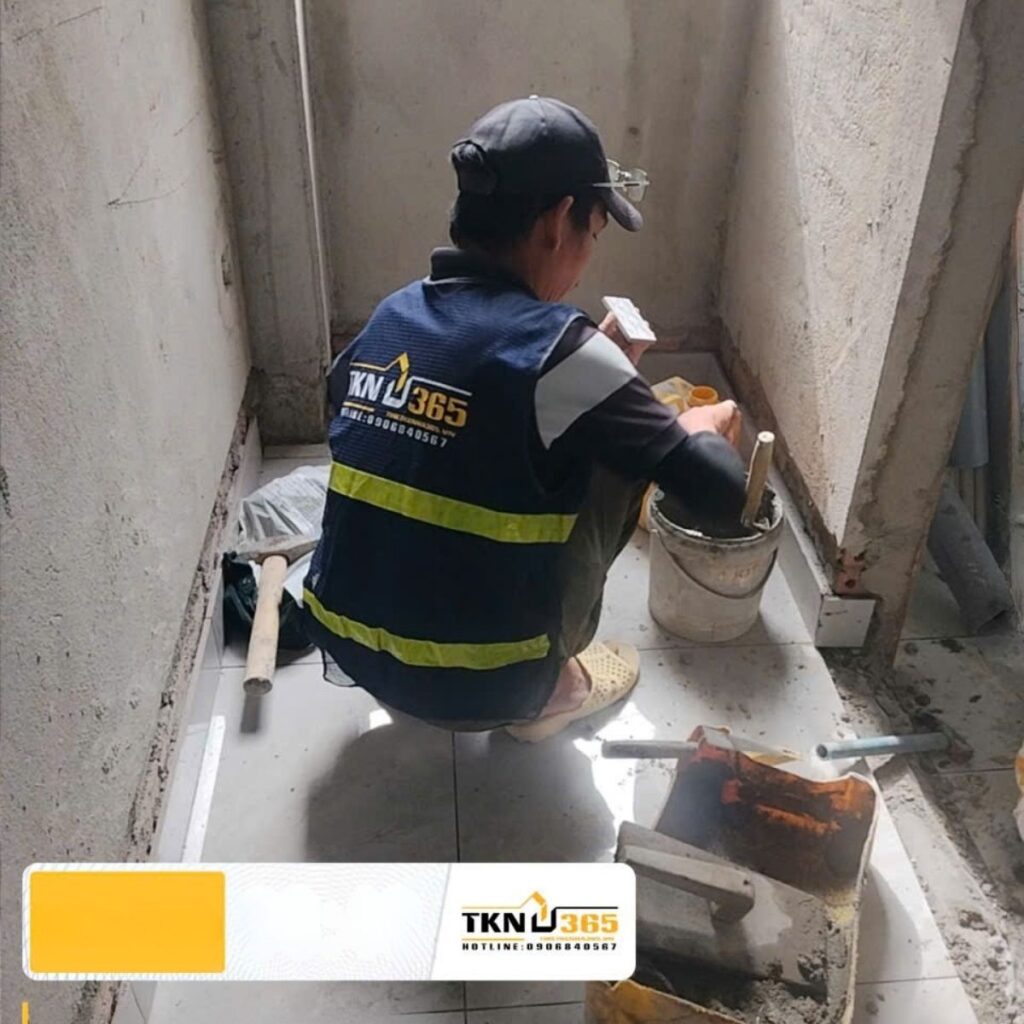 Tiến độ thi công nhà 1 trệt 3 lầu – chị Vân – Quận 1 73 nha pho 1 tret 2 lau cua chi van 8 3