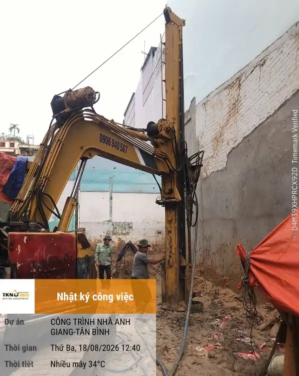 Nhà phố 6 tầng 1 hầm anh Giang - Tân Bình 37 THI CONG NHA ANH GIANG 180826 4
