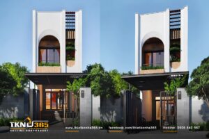 Thiết Kế Nhà 365 71 mau nha 1 tret 1 lau 4x13 dep 0