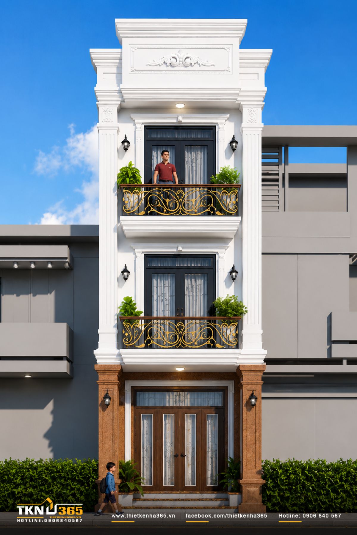 Mẫu nhà 1 trệt 2 lầu 4x10 cần đáp ứng nhu cầu sử dụng hiện tại và khả năng mở rộng trong tương lai