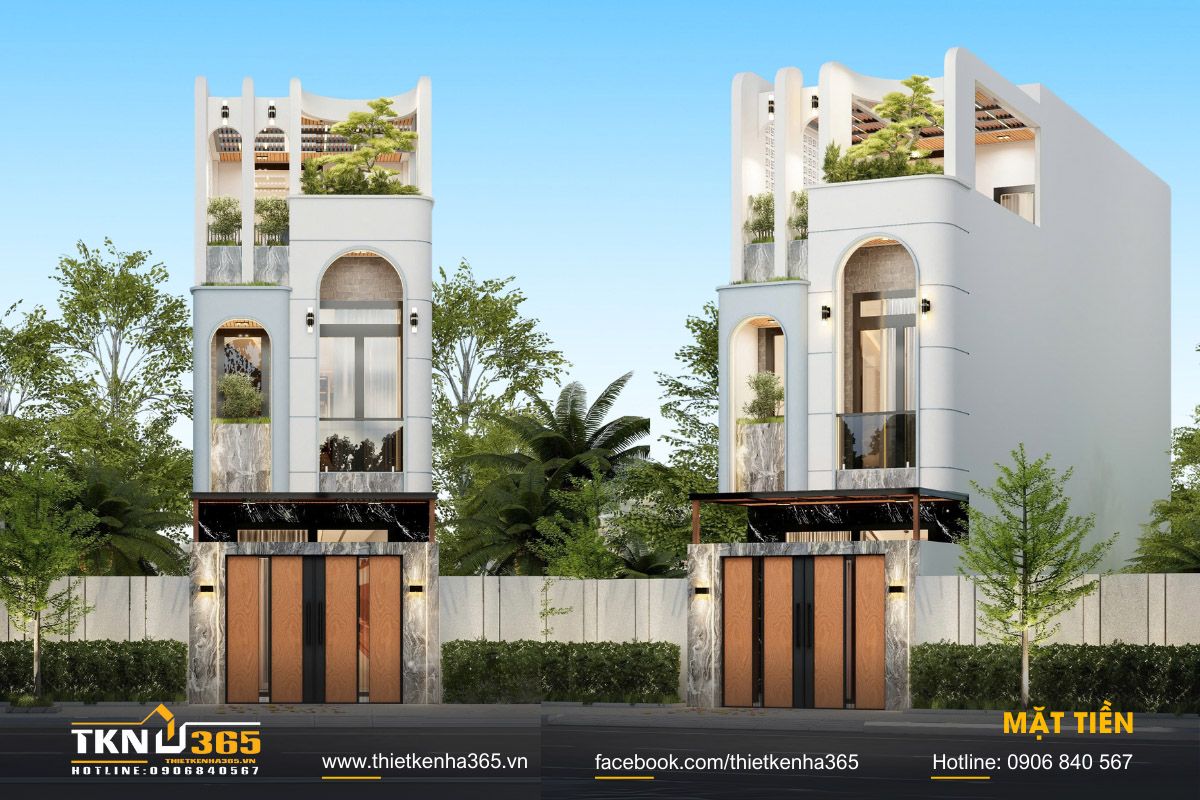 Mẫu nhà 1 trệt 2 lầu 4x10 có thể thay đổi linh hoạt để thích ứng khi nhà có thêm thành viên mới