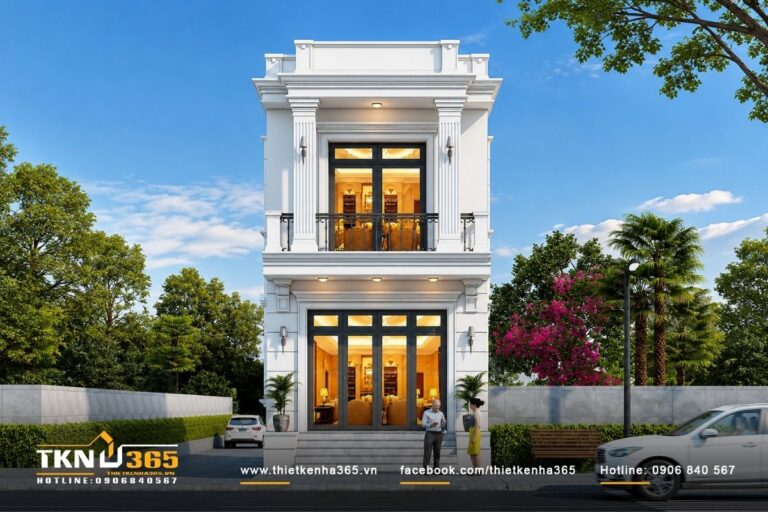 Thiết Kế Nhà 365 70 mau nha tan co dien 1 tret 1 lau dep 0